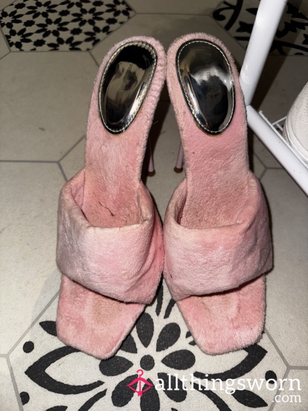 Pink Fluffy Sweaty Heels
