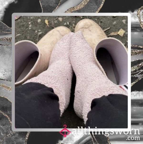 Pink Walking Socks (Already Worn- Add Extra)