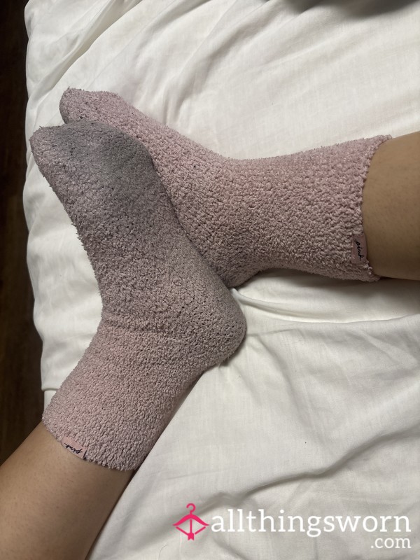 Pink Fuzzy MILF Socks