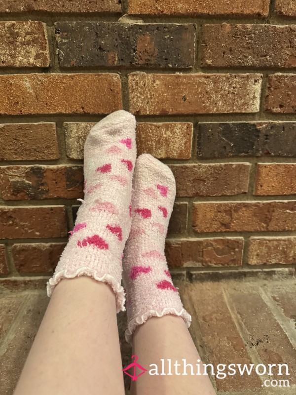Pink Fuzzy Socks