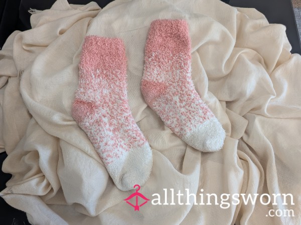 Pink Fuzzy Socks