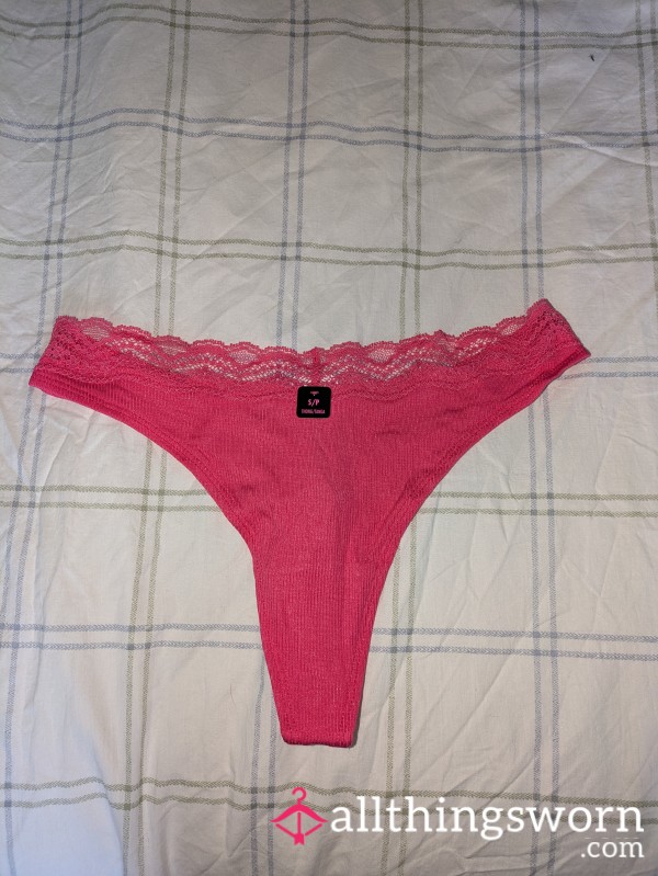 Pink Girly Thong 💋💦