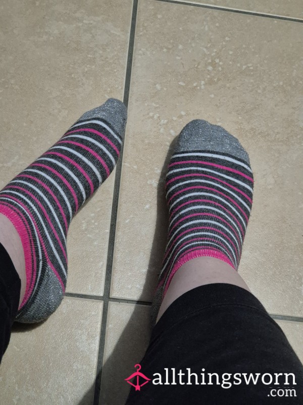 Pink-gray Socks