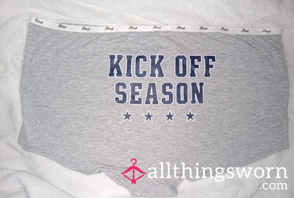 Pink Grey Kick Off Season Boyshorts