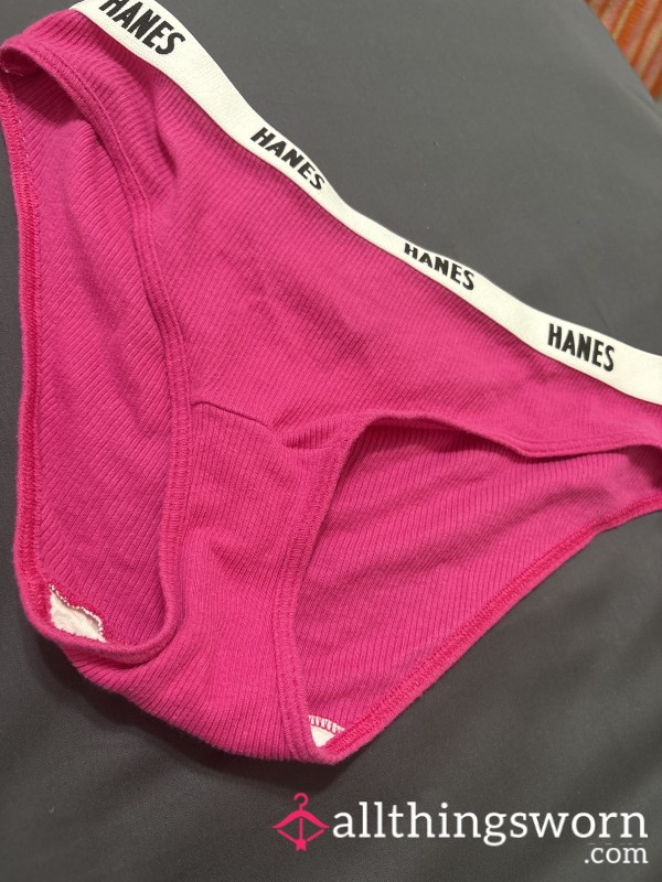 Pink Hanes Fullback Panties