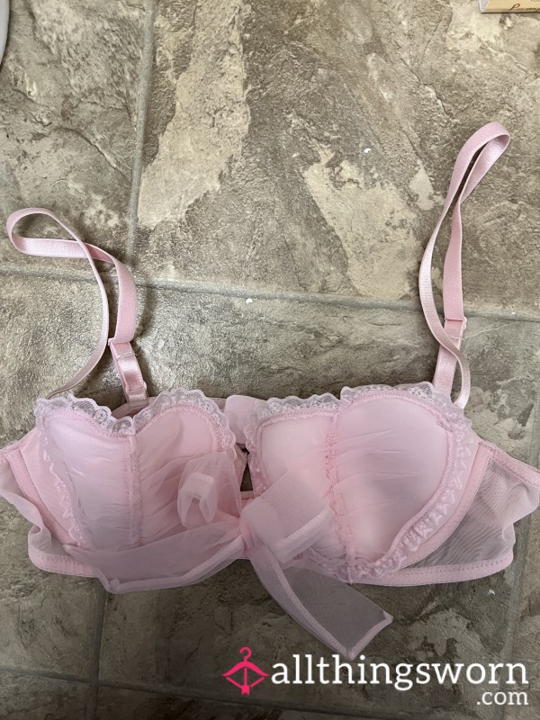 Pink Heart Bra
