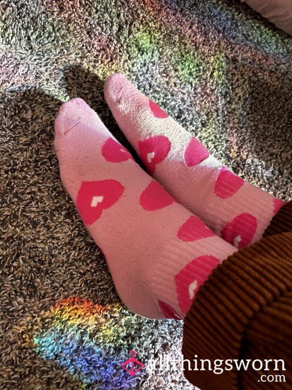 Pink Heart Socks! 💖💞