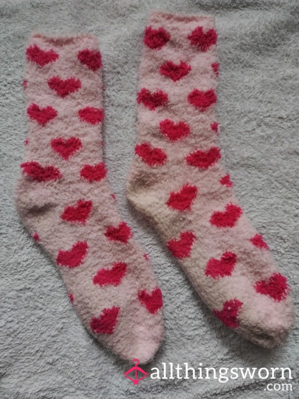 Pink Heart Socks