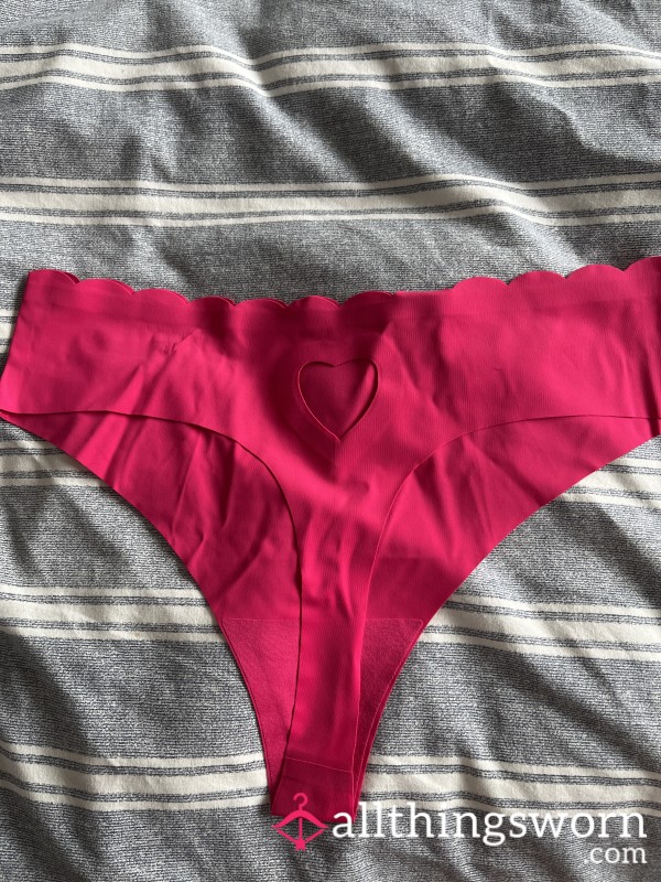 Pink Heart Thong