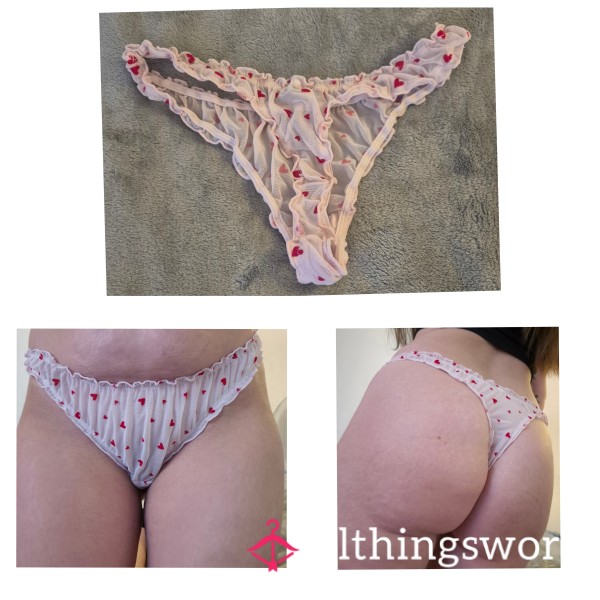 Pink Heart Thong