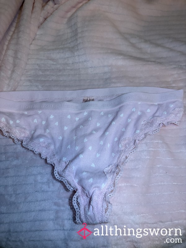 Pink Heart Thong 🩷🤍