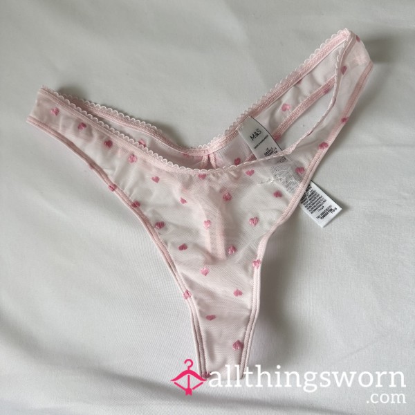 Pink Heart Thongs 💗✨