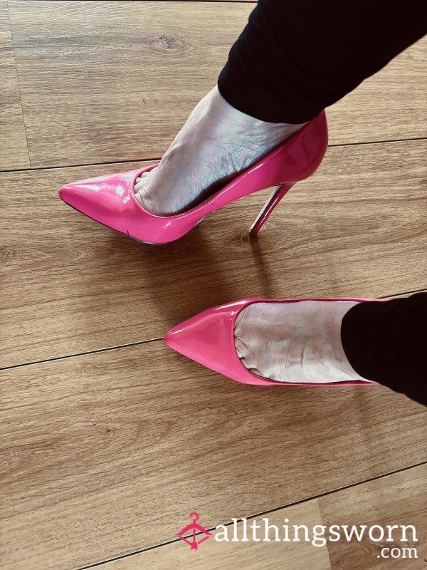 Pink Heels On Flooring