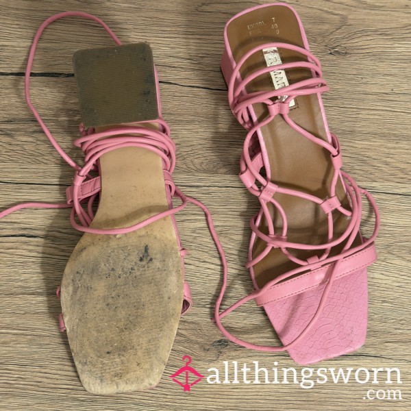Pink Heels Well Worn