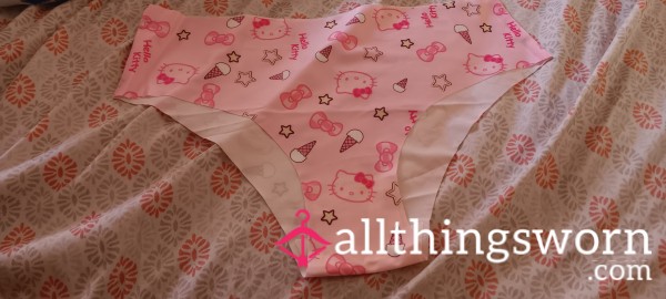 🎀🍦Pink Hello Kitty Nylon Cheeky Panties Size- XL🍦🎀