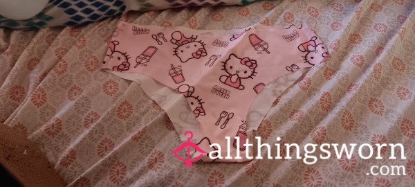 🎀Pink Hello Kitty Nylon Cheeky Panties Size-XL🎀