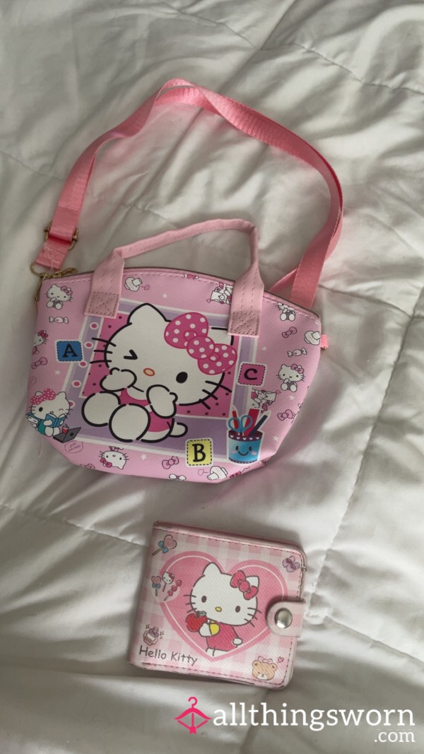 Pink Hello Kitty Wallet And Purse🩷