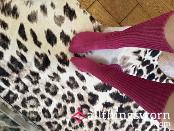Pink High Socks