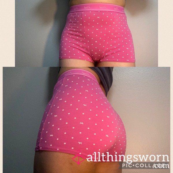 Pink High-Waist Boyshorts