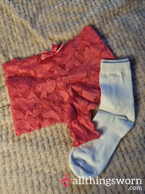 Pink Hipsters & White Socks