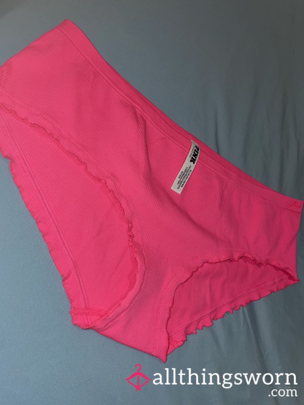 PINK Hot Pink Full Back Panties