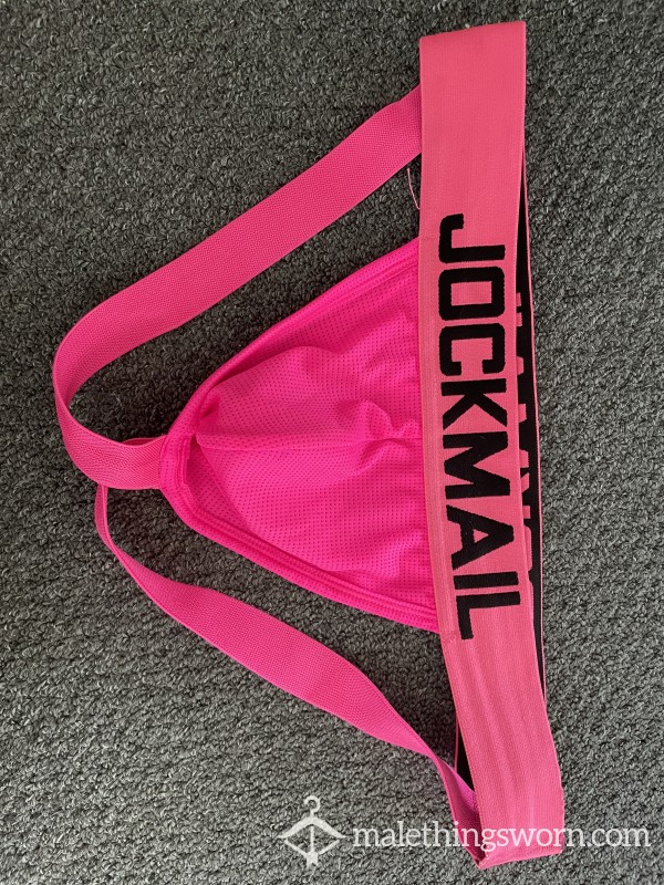 Pink Jockmail Jock Strap