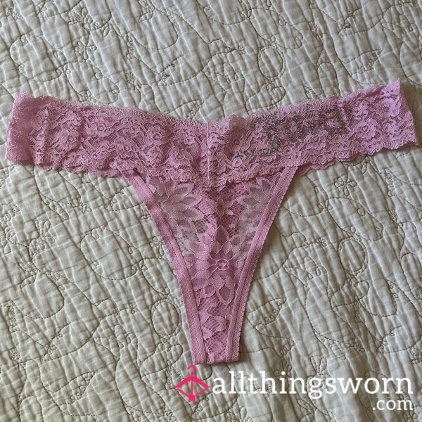 Worn Pink Juicy Couture Thong
