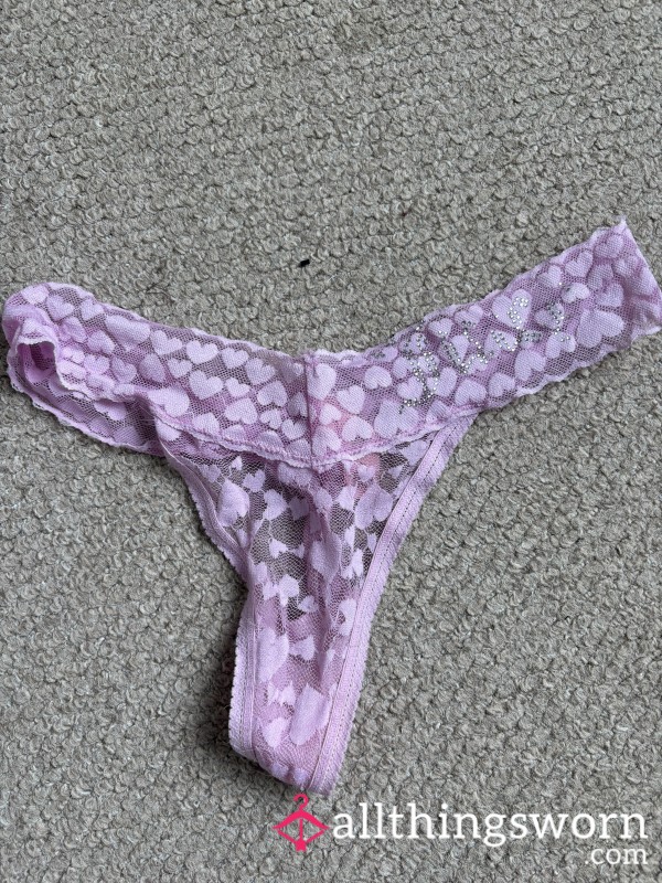 Pink Juicy Worn Thongs