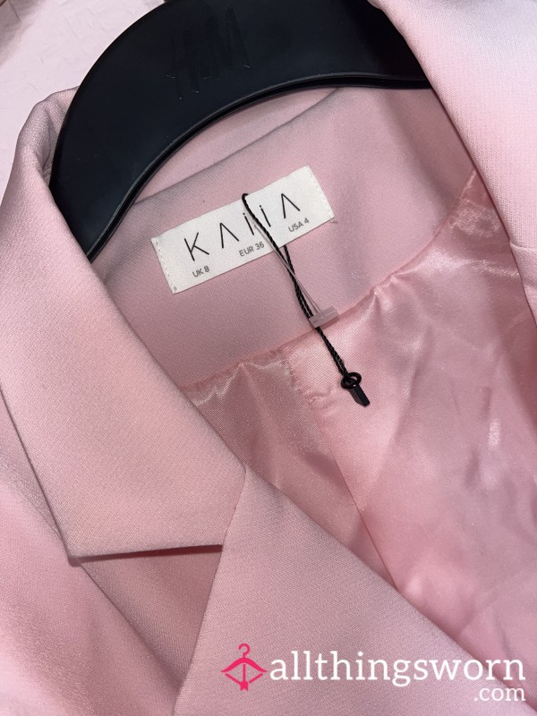 Pink Kaia Label Cropped Blazer