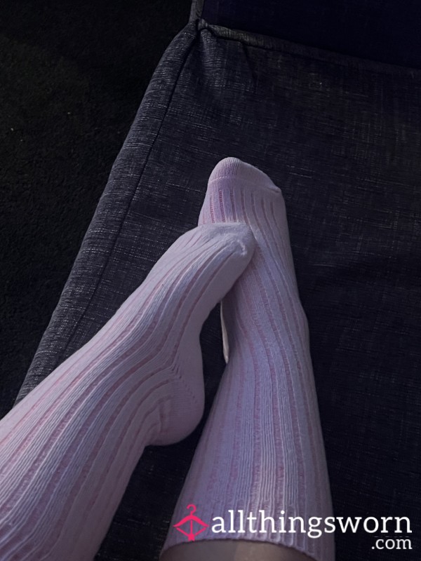 Pink Knee High Socks