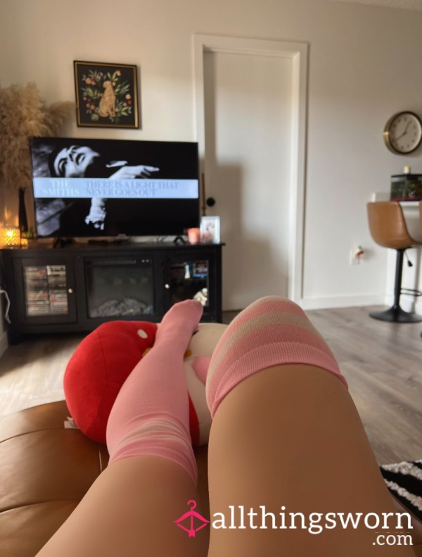 Pink Knee High Socks