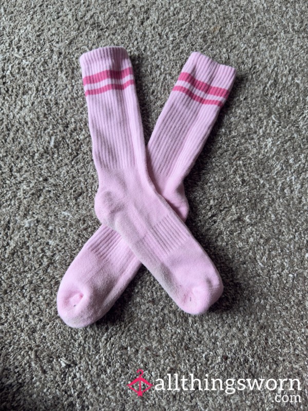 Pink Knee-High Socks