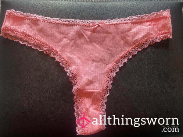 Pink Lace And Cotton Panties🩷
