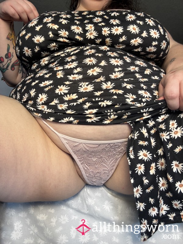 Pink Lace BBW G String