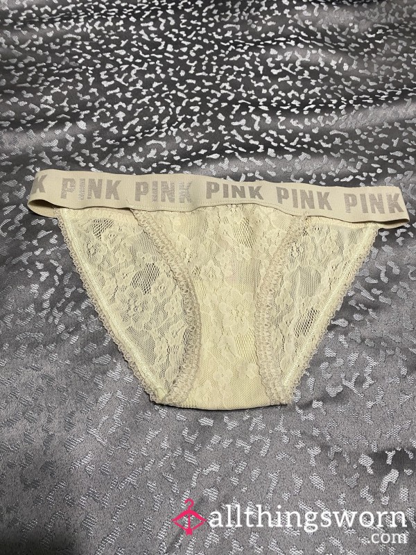 PINK Lace Bikini Style Panty
