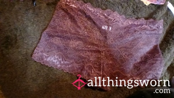 Pink Lace Boy Shorts