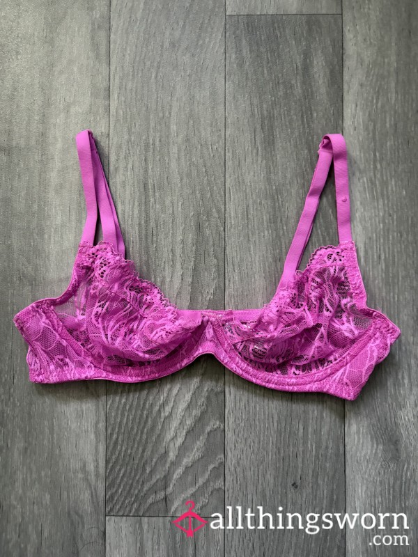 Pink Lace Bra