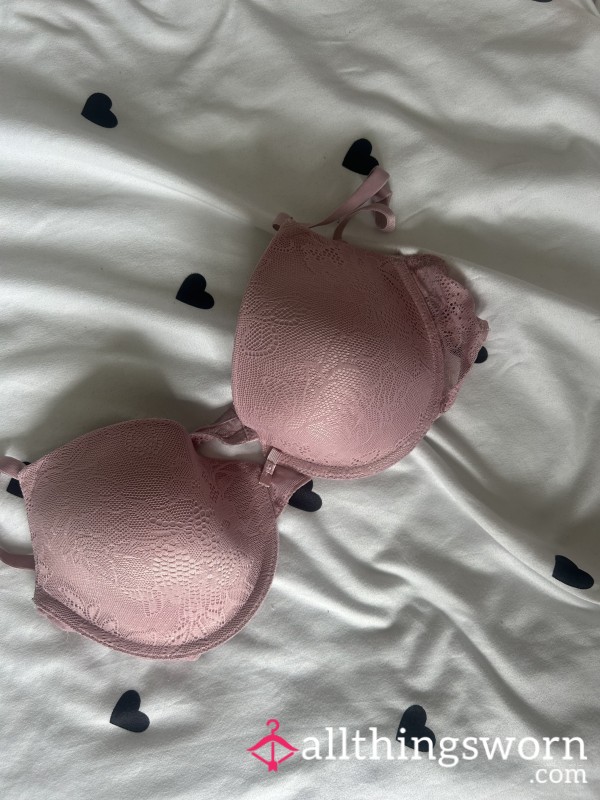 Pink Lace Bra