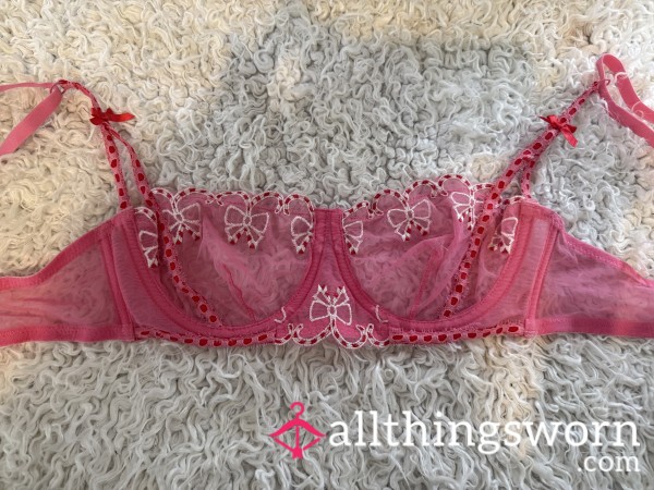 Pink Lace Bra