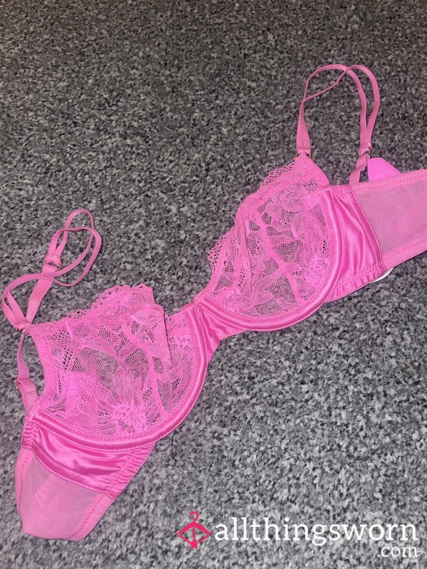 Pink Lace Bra😈 Can Be Worn For 12 Or 24 Hours