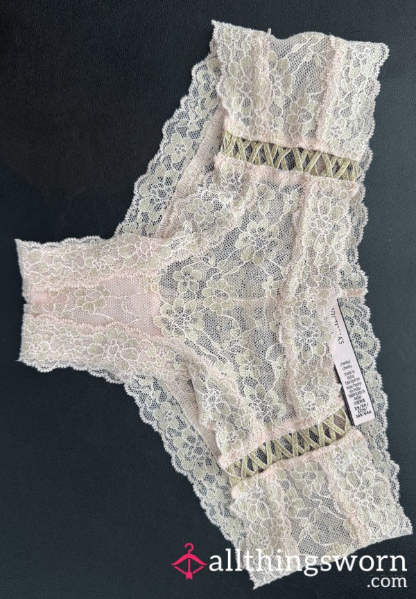 Pink Lace Cheeky Panty