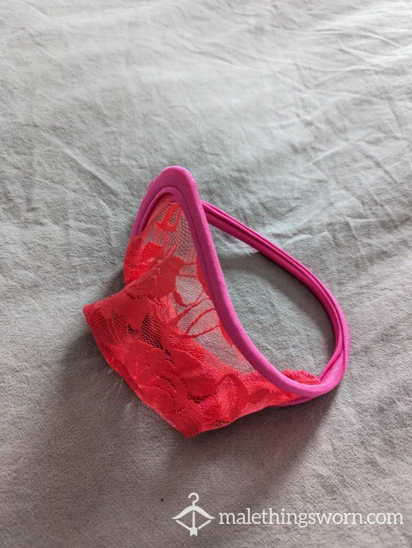 Pink Lace C*ck Pouch
