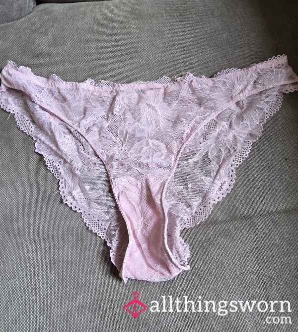 Pink Lace Design Knickers