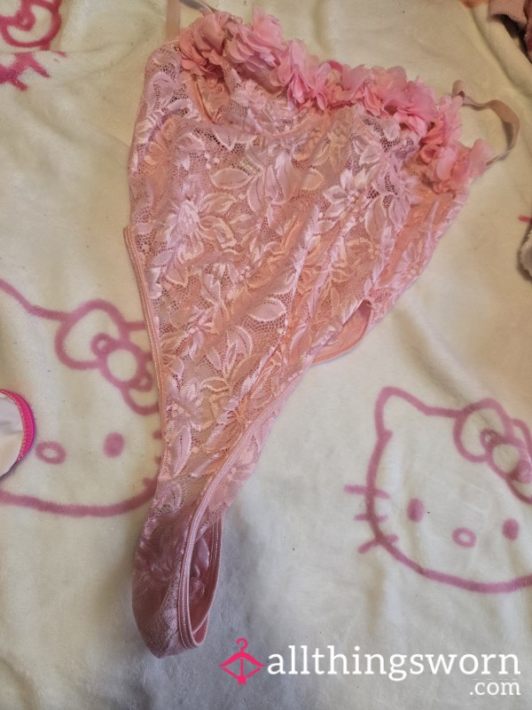 Pink Lace Flower Pattern