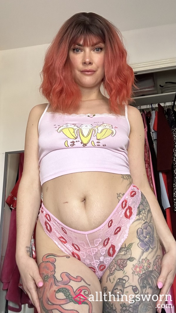 Pink Lace French Knickers