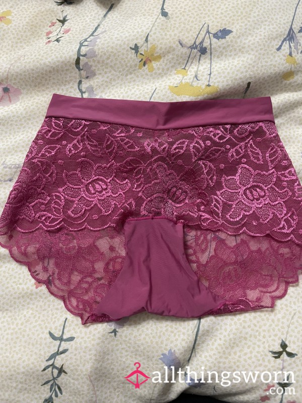 Pink Lace Full Back Panties 🩷