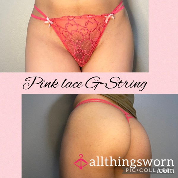 Pink Lace G-String