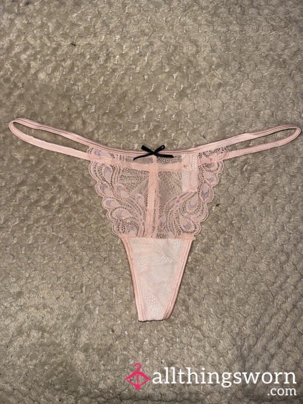 Pink Lace G-string