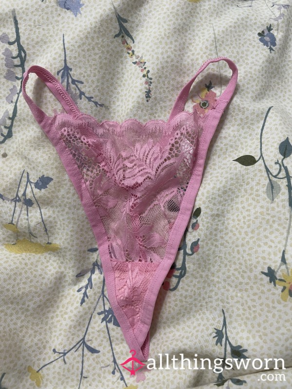 Pink Lace G-String 🩷