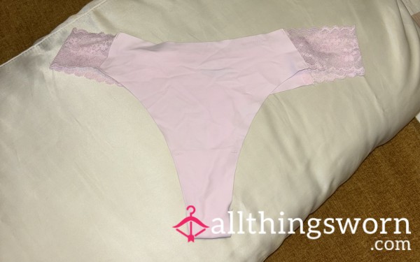 Pink Lace G-string Panties